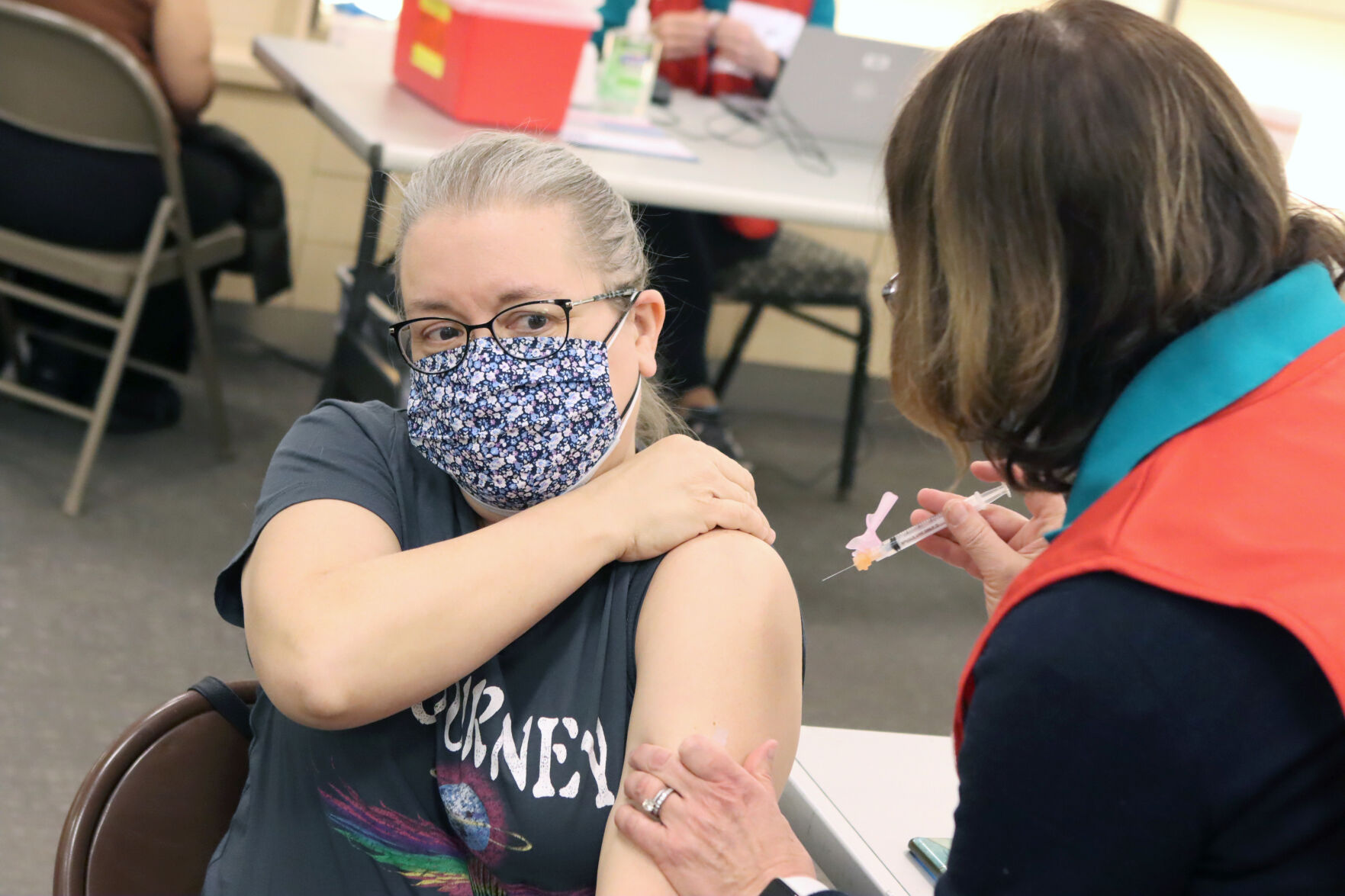 Vaccination Pod at Dulles Town Center | Patient